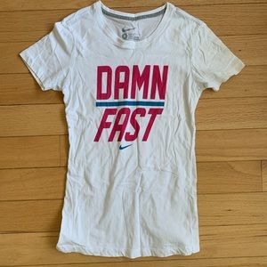 White Graphic Nike T-Shirt